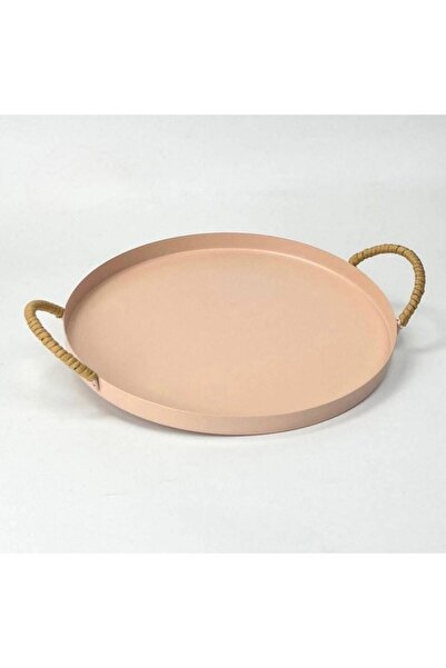 Home Round serving tray with handles