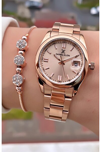 Daniel Klein Marka Orijinal - Rose Gold Renk- 2 Yıl Garantili Kadın Kol Saati...