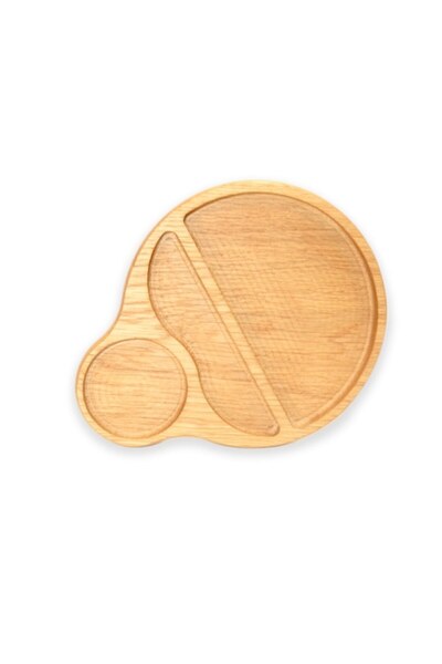 Kidart Individual Serving Platter with 3 Compartments