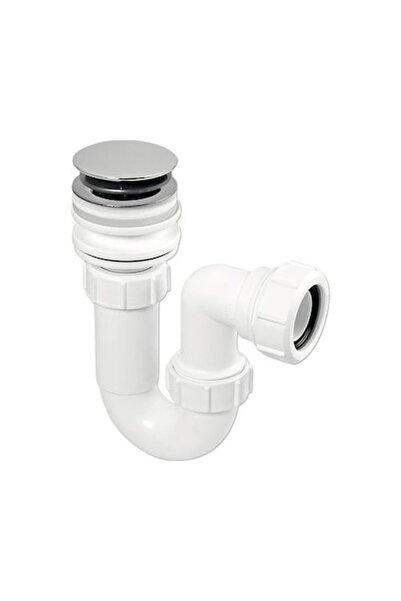 McAlpine Sifon rigid pentru chiuvetă 1 1/4” cu ventil Click-Clack