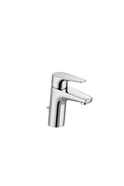 Roca Baterie de chiuvetă Atlas, Roca, Scurgere automată, Crom