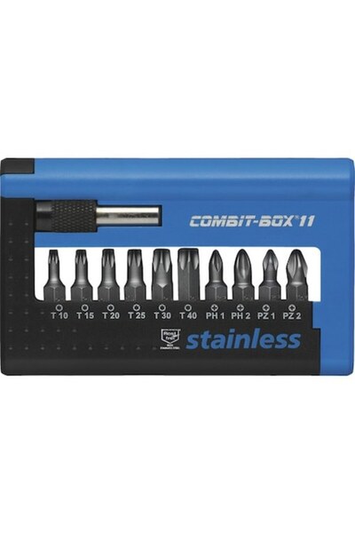 Clasic Set de biți Witte Torx/PH/PZ, din oțel inoxidabil, 11 piese, inclusiv ...