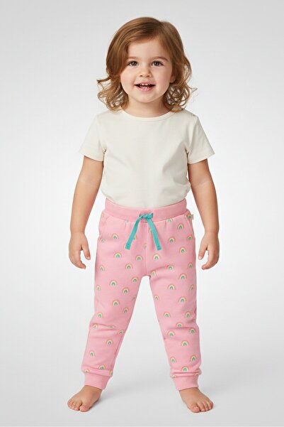 Hamleys Toddlers Girl Drawstring Allover Print Jogger Pants, Multicolor