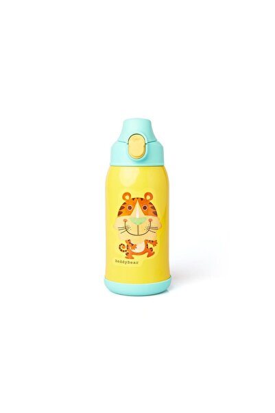 Beddybear Termos pentru copii cu husă, pai și cană, BeddyBear, Tigru, 630 ml,...