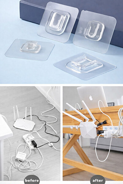 BLUE SİDE 5 bucăți cleme organizatoare de cabluri cleme decorative pentru buc...