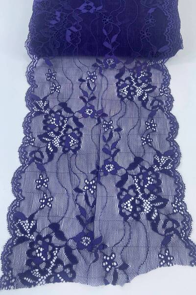 Hobigram Ornament decorativ din dantelă elastică din Lycra, mov, lat