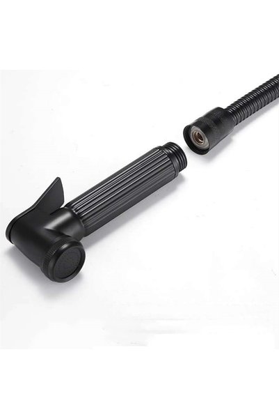 HTH Stainless Steel Handheld Bidet Sprayer for Bathroom Black Color
