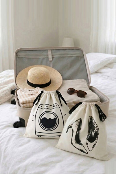 Paris Home Valiz Düzenleyici Seyahat Bavul İçi Organizer Set