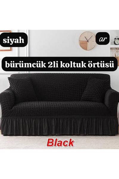 ARTUÇ Bürümcük Sofa Cover (One Piece) for 2 People, Elasticized Standard