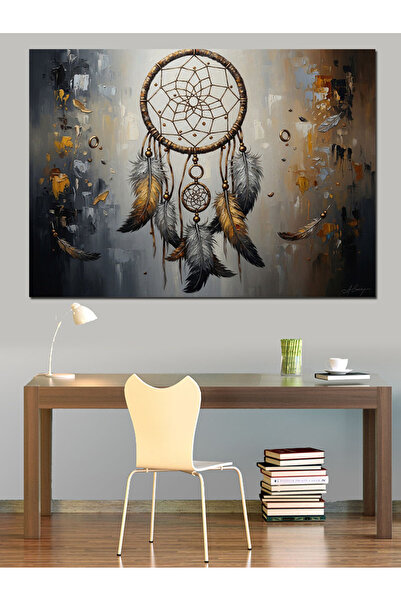 Artmeg Feathered Dream Catcher Αυθεντικός Διακοσμητικός Καμβάς Ζωγραφικής - Ξ...