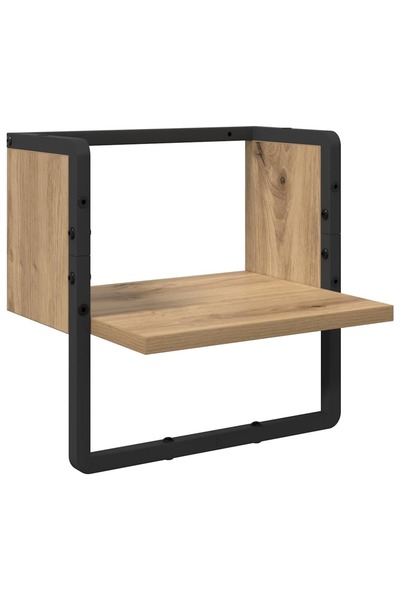 vidaxl Raft de perete Stejar artizanal 30 x 25 x 30 cm Lemn compozit