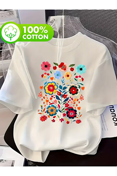 LİNA06 Women' 100% Short Sleeve T-Shirt - Soft Breathable