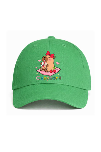 lovver Capybara Character Cotton Premium Print Custom Design Hat