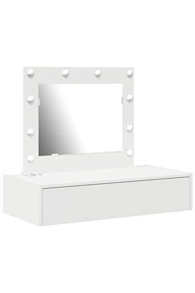 vidaxl Masă de Machiaj cu sertar Alb 83 x 40 x 70 cm Lemn compozit