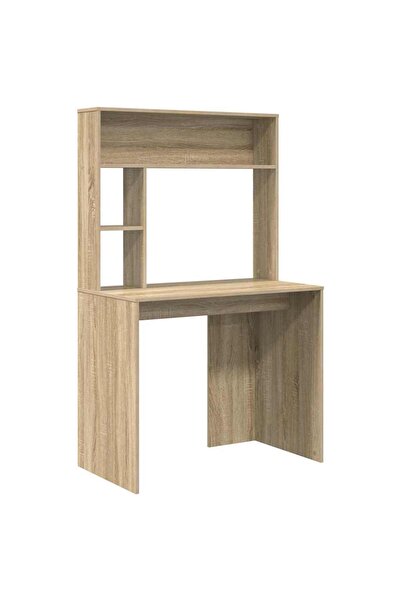 vidaxl Birou cu raft Stejar Sonoma 91 x 50 x 149 cm Lemn compozit