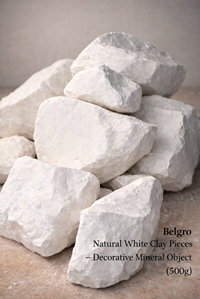 melike kiltebeşir çakır Belgro Natural White Clay Pieces – Decorative Mineral...