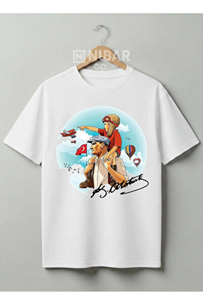 Grafftee Clothing تي شيرت قطني بتصميم مصطفى كمال أتاتورك، سلسلة خاصة للأعياد ...