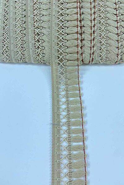Hobigram Mink Cross Patterned High Quality Fringe Ribbon Tassel