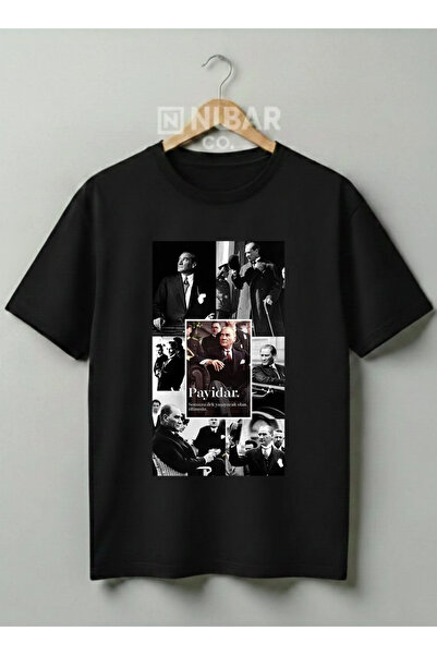 Grafftee Clothing تي شيرت قطني بتصميم مصطفى كمال أتاتورك، سلسلة خاصة للأعياد ...