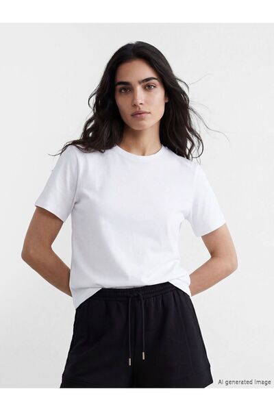 LC Waikiki Γυναικείο T-Shirt LCW Vision Crew Neck