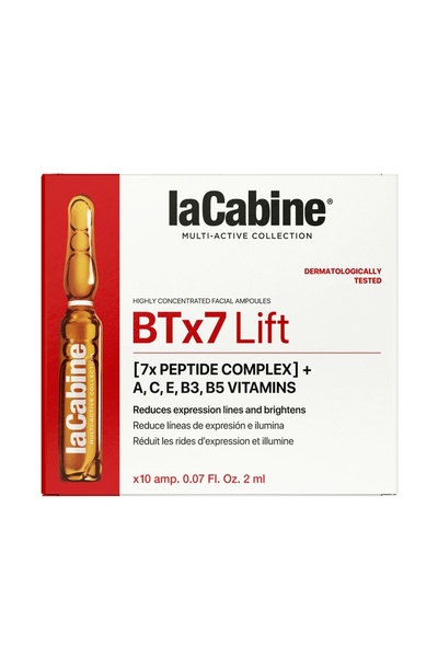 LaCabine BTx7 Lift Multi-active Anti-Wrinkle Facial Ampoules, 10 Ampoules x 2...