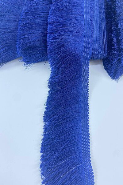 Hobigram Navy Blue High Quality Sequenced String Patterned Fringe Tassel