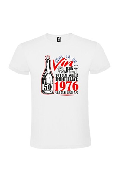 CRD PRINT Personalized Unisex T-Shirt "I am like a good wine 1976-50 years"