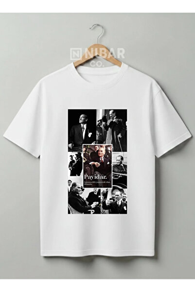 Grafftee Clothing تي شيرت قطني بتصميم مصطفى كمال أتاتورك، سلسلة خاصة للأعياد ...