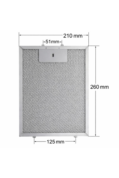 HGNM E Trading 210x260 mm Davlumbaz Filtresi Yağ Filtresi Aspiratör 21x26 cm ...