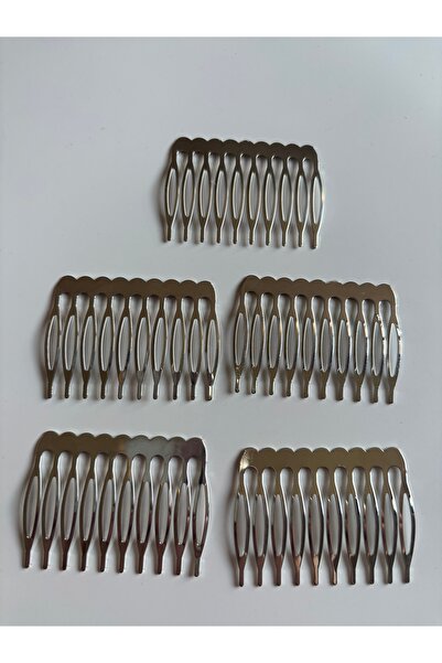 Store 5li (10 dişli) tarak toka metal gümüş renk