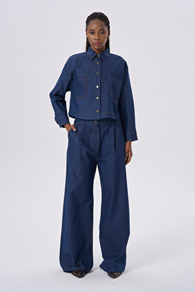 HANIQA Modern and Stylish Casual Denim Set