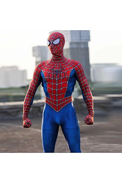 Butic Maskesiz Örümcek Adam Kostüm Cosplay Tulum