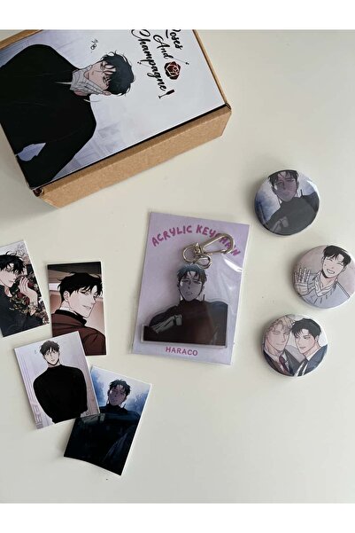 Hara Company Σετ Τριαντάφυλλα και Σαμπάνια Leewon Jeong (Μπρελόκ και Σήμα)