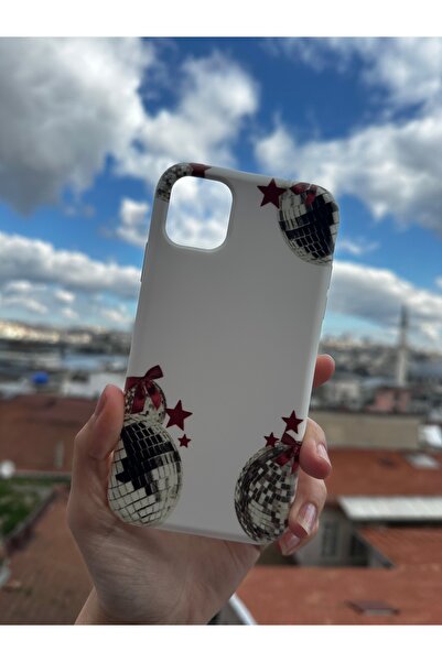 Mobildizayn iPhone 11 Uyumlu Baskılı Beyaz Telefon Kılıfı K135