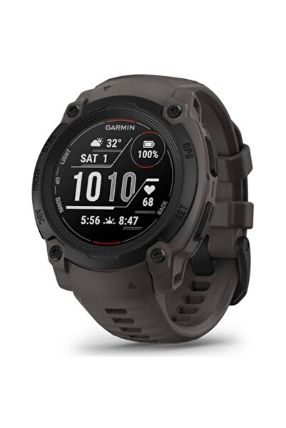 Garmin Instinct E 40mm negru cu curea de silicon gri închis