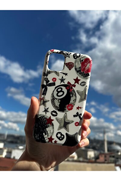 Mobildizayn Redmi 9C Uyumlu Baskılı Beyaz Telefon Kılıfı