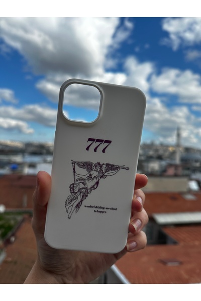 Mobildizayn Huawei P40 Lite Uyumlu Baskılı Beyaz Telefon Kılıfı