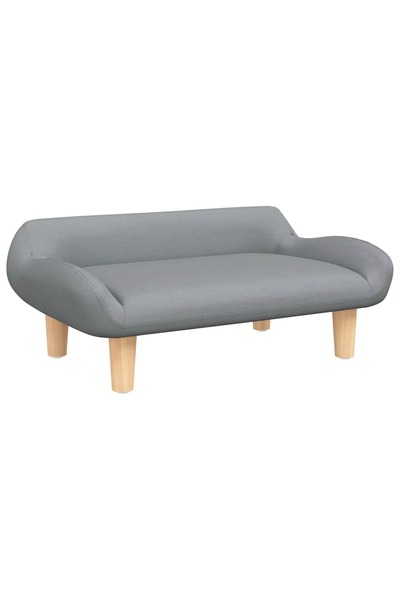 vidaxl Canapea pentru copii, gri deschis, 70x40x24 cm, material textil