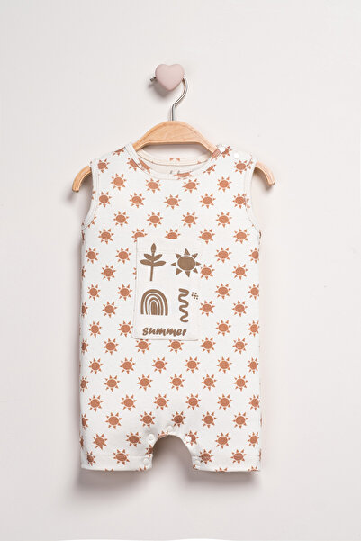 Baby Fou Summer Printed Strappy Barbatöz Jumpsuit