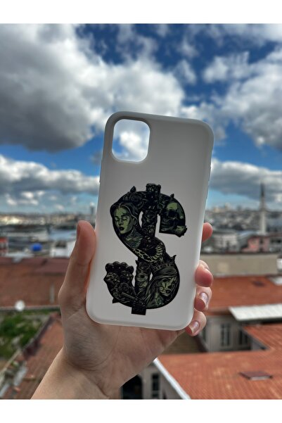 Mobildizayn iPhone 11 Uyumlu Baskılı Beyaz Telefon Kılıfı K131