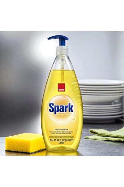 Sano Spark Detergent Vase 1L × 4 bucati (1 ×4 culori)
