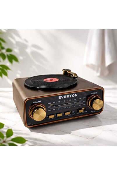 KAMSELL RT-604 Bluetooth’lu Nostaljik 3 Bant Radyo & Müzik Çalar (1500mAh Bat...
