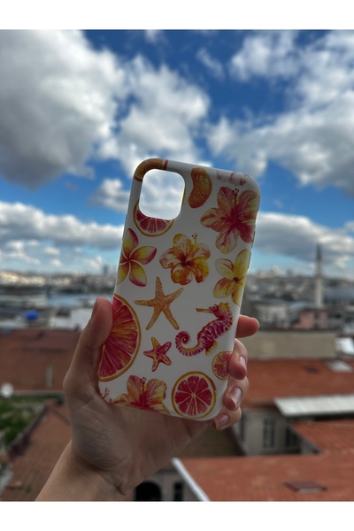 Mobildizayn Huawei P40 Lite Uyumlu Baskılı Beyaz Telefon Kılıfı