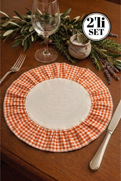 Soft Kare Linen Supla with Gingham Edge |   Premium Quality American Service ...