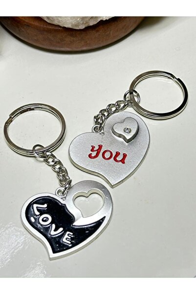 anahtarlık evreni Stoned Love & You Double Interlocking Colorful Metal Keychain
