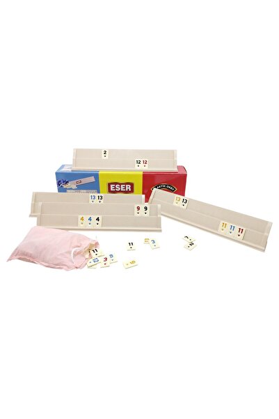 Ünsal Showroom Eser Plastic Okey Set Large with Melamine Stones