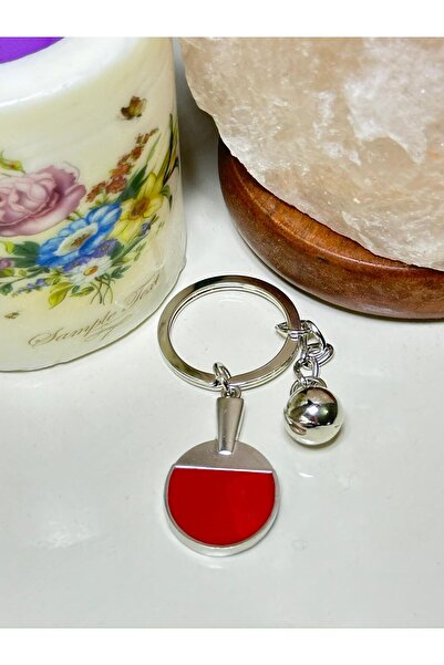 anahtarlık evreni Ping Pong Racket and Ball Figured Table Tennis Sport Metal ...