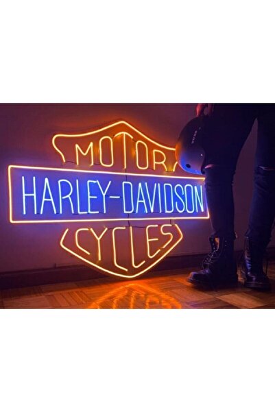 Atölye Matris Harley D Neon Led Dekoratif Aydınlatma 80 CM