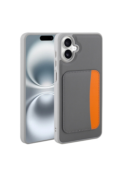 Başkenttekno Samsung Galaxy A07 Compatible Card Holder Faux Leather X-Card Wa...