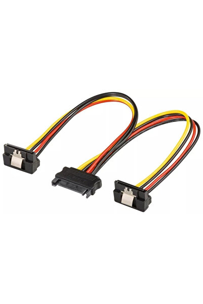 OEM Cablu adaptor SATA mama la 2x SATA 90 grade tata Goobay 95115